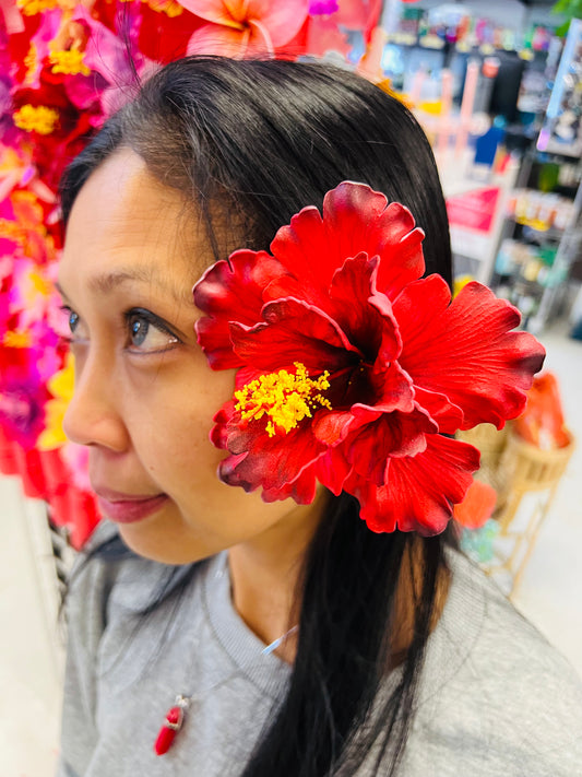 HIBISCUS - Hair Flower AOLFL001 (11cm)