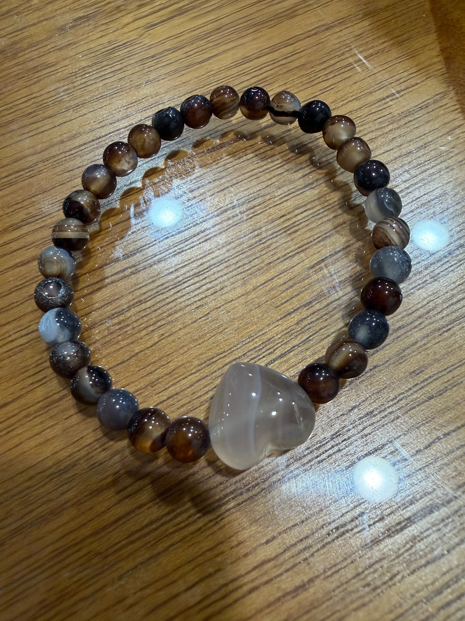 Multi color Heart Bead Bracelet