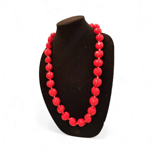 Authentic Kukui Nut Necklace 24” – Hawaiian Lei Jewelry | Pink
