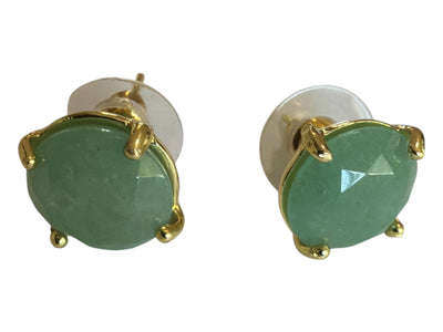 Green Aventurine Stud Earring
